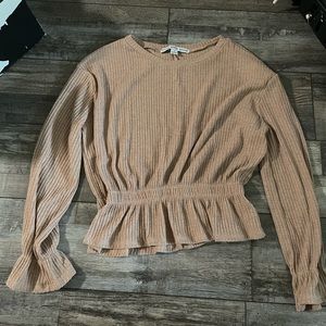 Cropped lightweight sweater